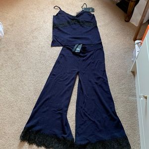 New with Tags Zara Knit Set size Small Navy